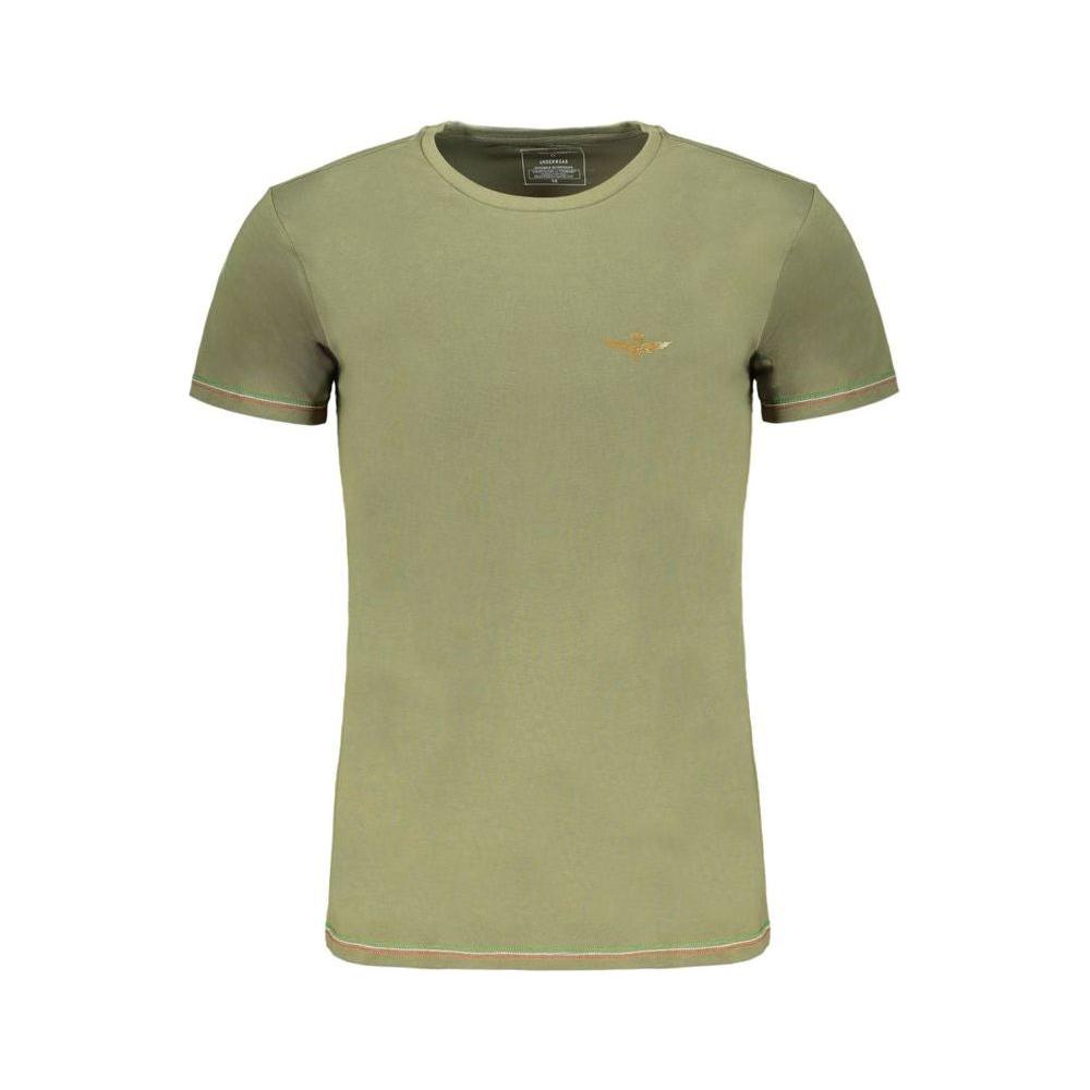 Aeronautica Militare Green Cotton T-Shirt