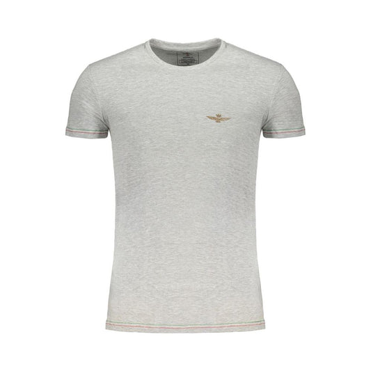 Aeronautica Militare Gray Cotton T-Shirt MAN T-SHIRTS Aeronautica Militare