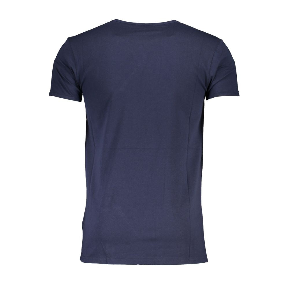 Cavalli Class Blue Cotton T-Shirt Cavalli Class