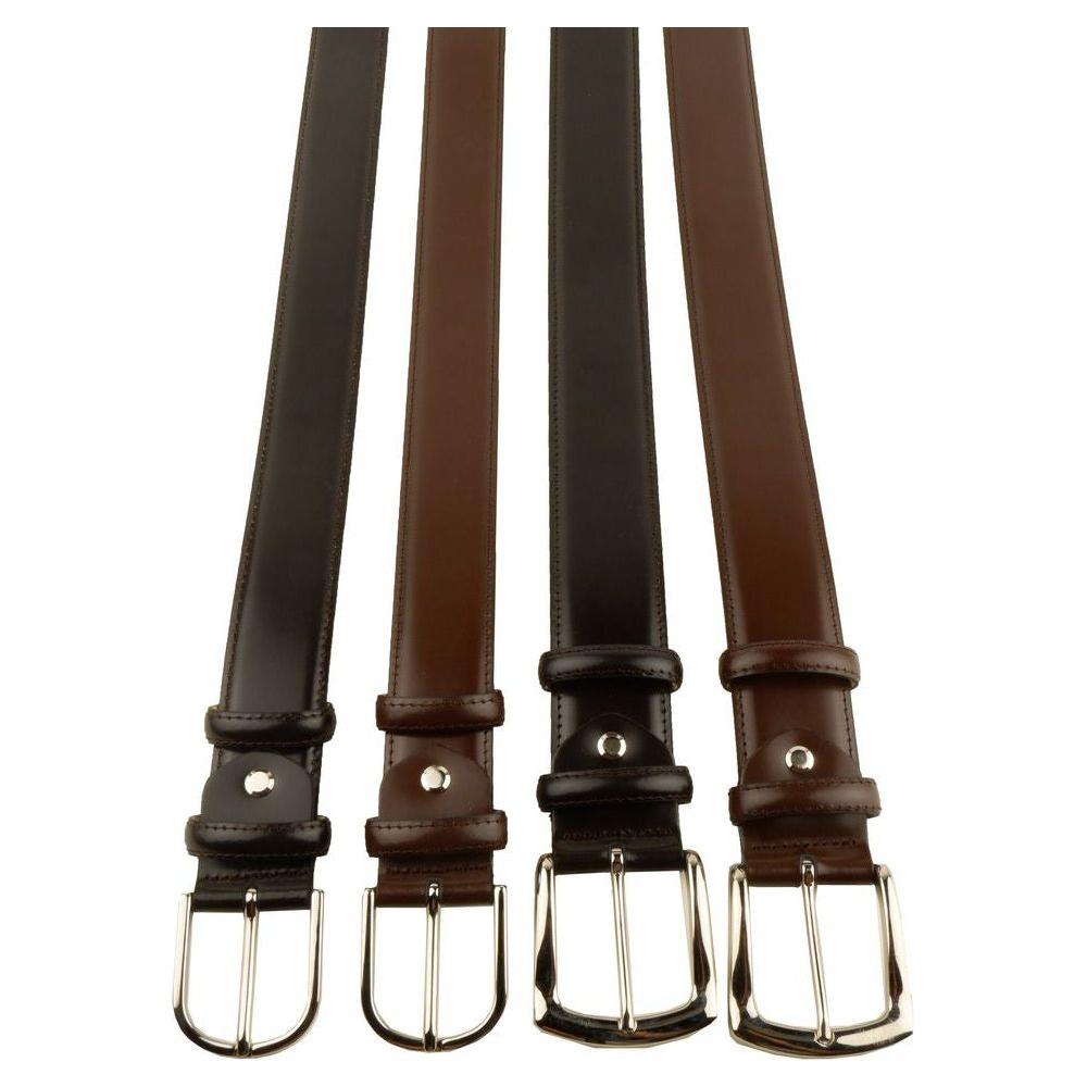 Made in Italy Elegant Milano Leather Belt Quartet Made in Italy