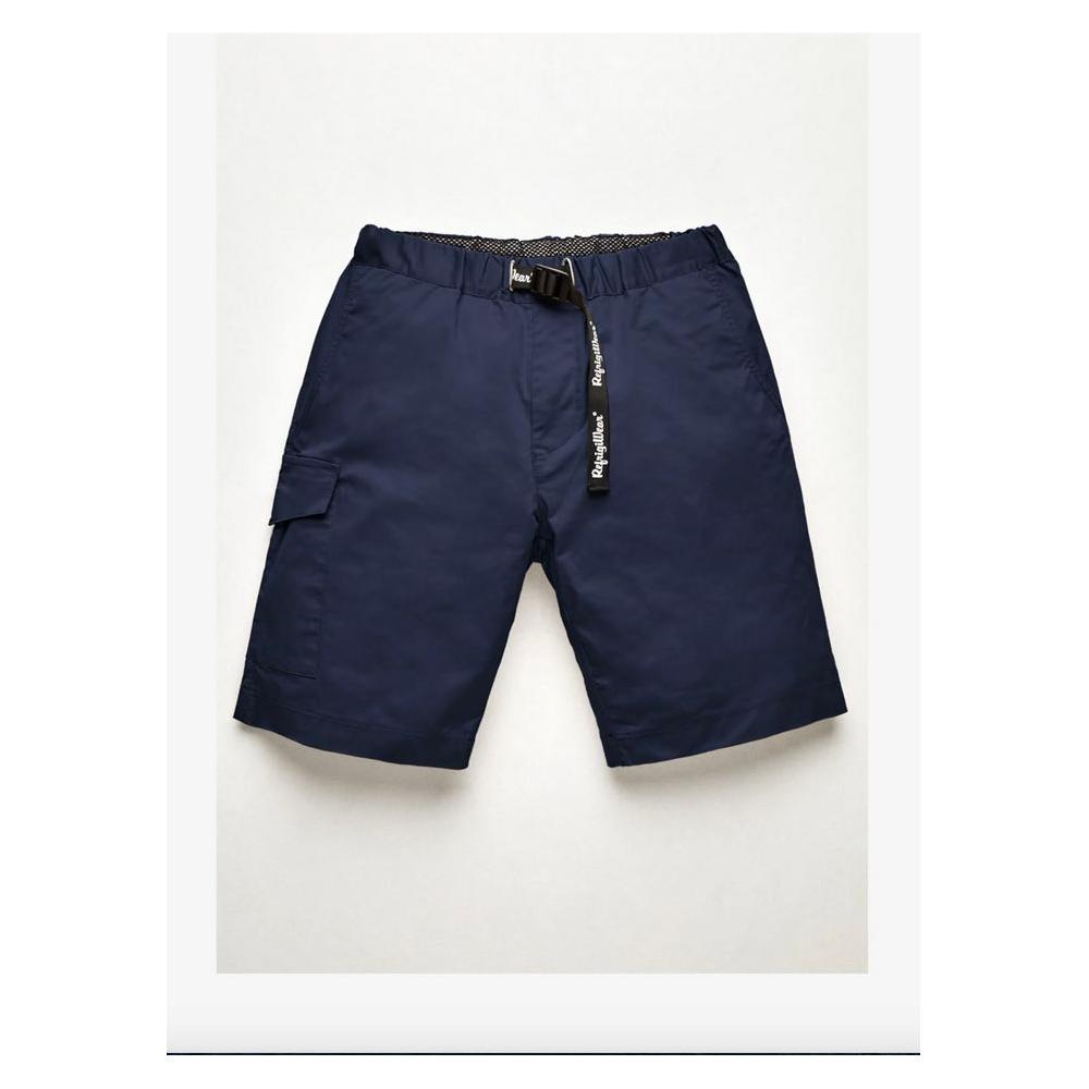 Refrigiwear Elegant Blue Cotton Blend Shorts Refrigiwear