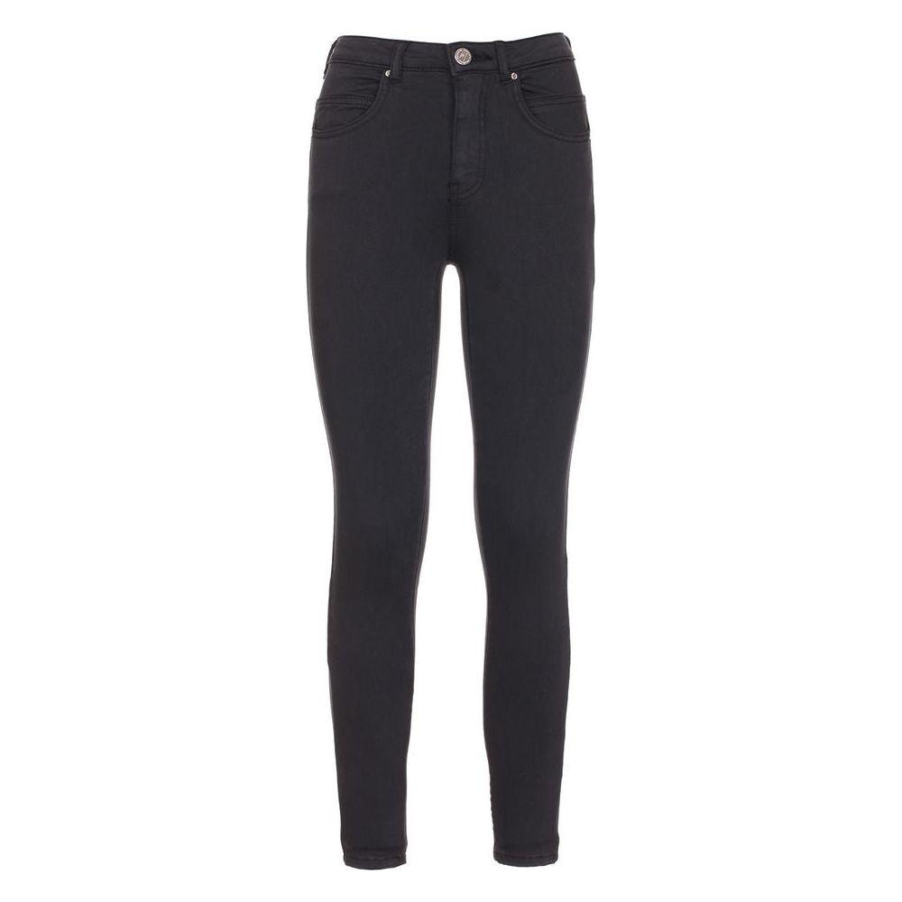 Maison Espin Black Cotton Women's Jeans Jeans & Pants Maison Espin