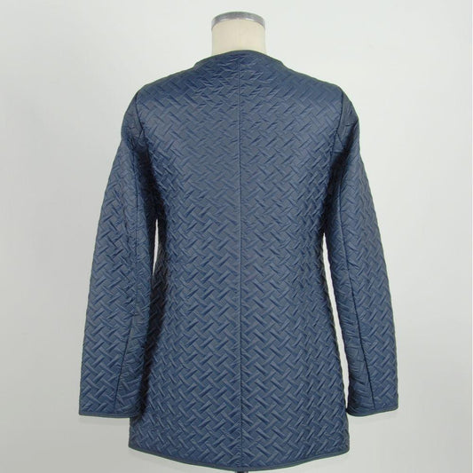 Emilio Romanelli Blue Polyester Women Jacket Emilio Romanelli