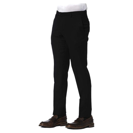 Trussardi Black Wool Men Trouser Trussardi