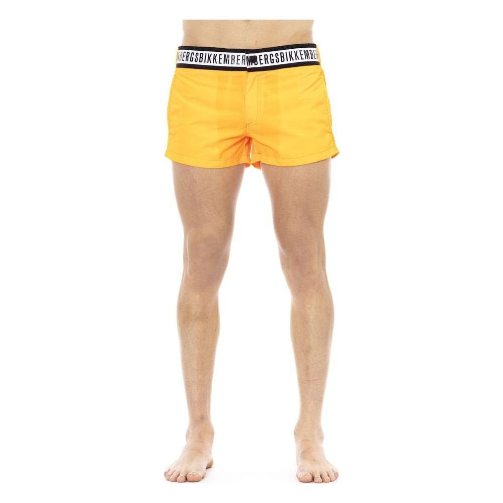 Bikkembergs Orange Polyamide Men Swim Short Bikkembergs