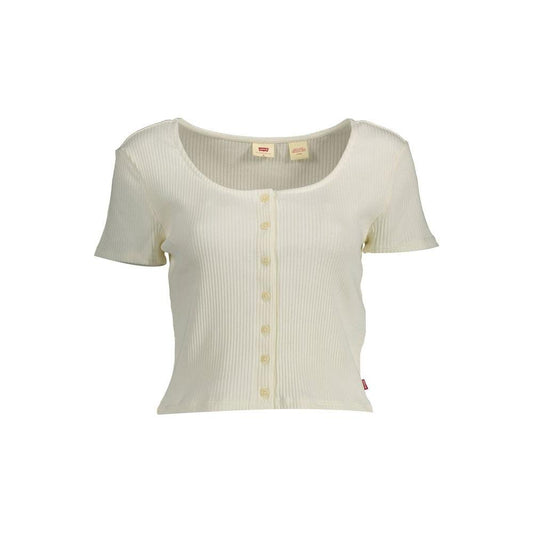 Levi's White Cotton Women Top Levi's