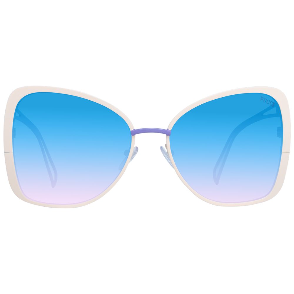 Emilio Pucci Beige Metal Sunglasses