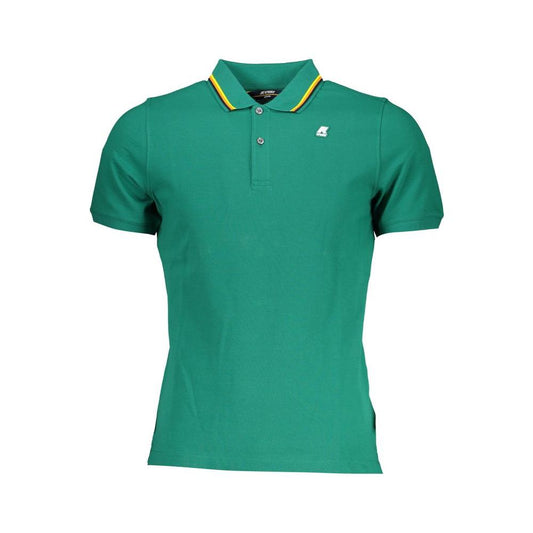 K-WAY Green Cotton Polo Shirt K-WAY