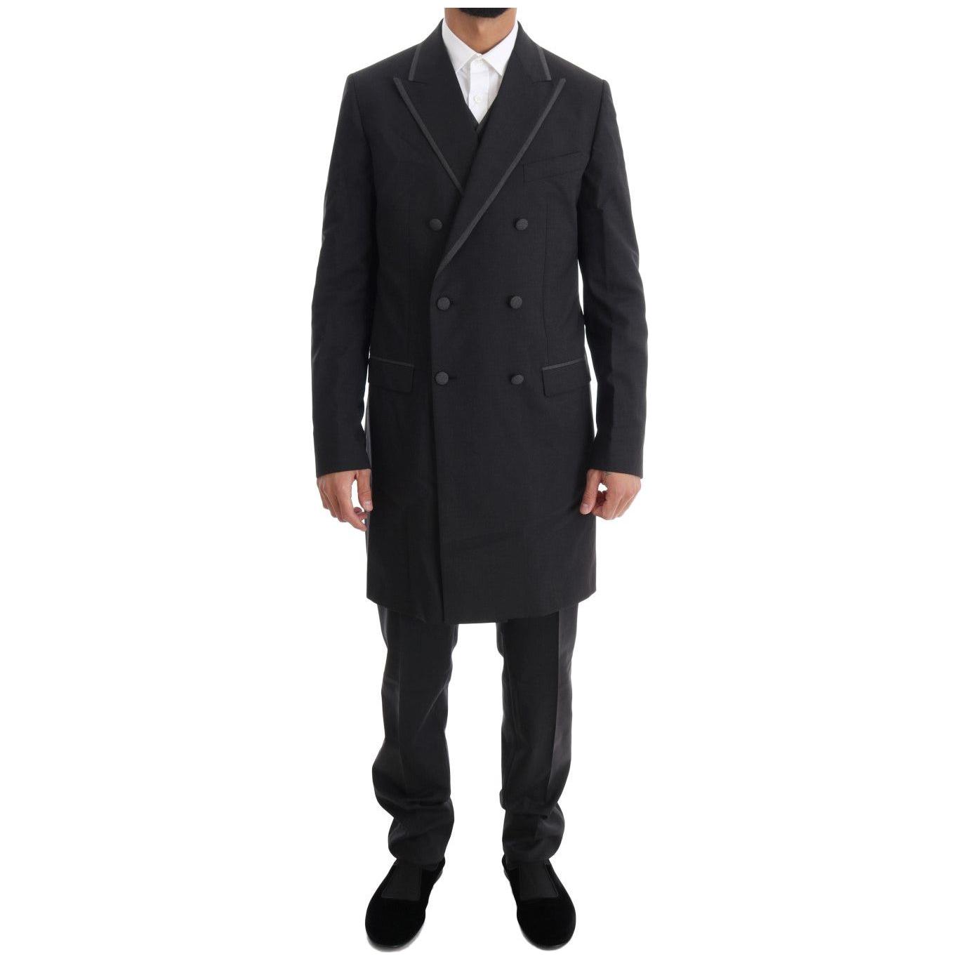 Dolce & Gabbana Gray Wool Stretch 3 Piece Two Button Suit 1728,67345645728,Clothing,Dolce & Gabbana,Gray,IT48 | M,Men,Men - Clothing,New with tags,Suits & Blazers - Clothing,Suits - Men - Clothing,Three-Piece Suits - Suits & Blazers - Clothing
