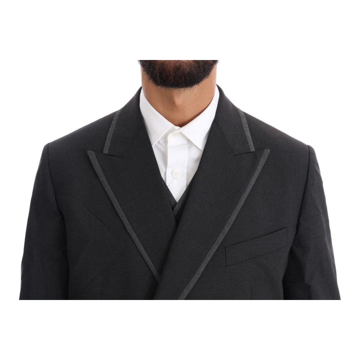 Dolce & Gabbana Gray Wool Stretch 3 Piece Two Button Suit 1728,67345645728,Clothing,Dolce & Gabbana,Gray,IT48 | M,Men,Men - Clothing,New with tags,Suits & Blazers - Clothing,Suits - Men - Clothing,Three-Piece Suits - Suits & Blazers - Clothing