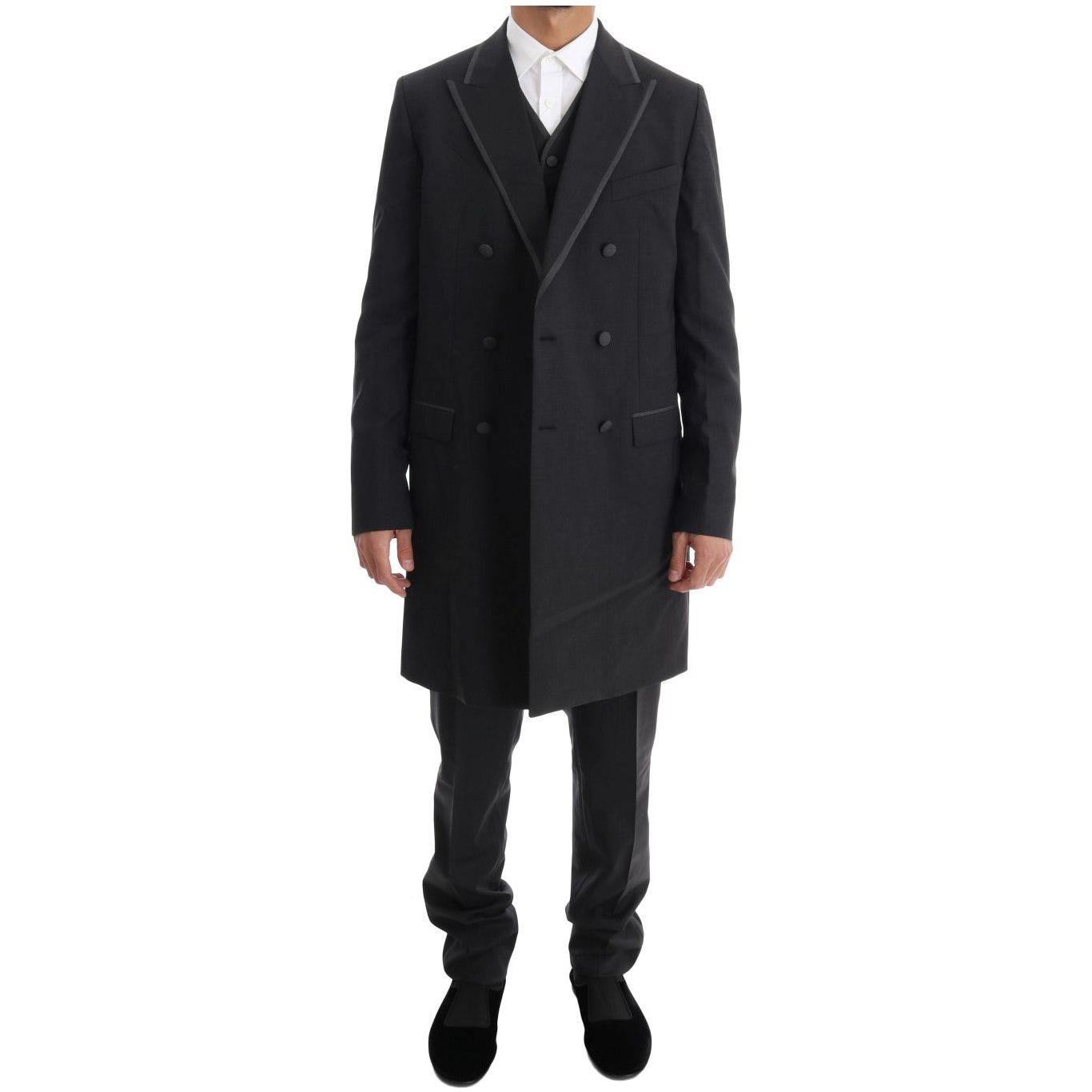 Dolce & Gabbana Gray Wool Stretch 3 Piece Two Button Suit 1728,67345645728,Clothing,Dolce & Gabbana,Gray,IT48 | M,Men,Men - Clothing,New with tags,Suits & Blazers - Clothing,Suits - Men - Clothing,Three-Piece Suits - Suits & Blazers - Clothing
