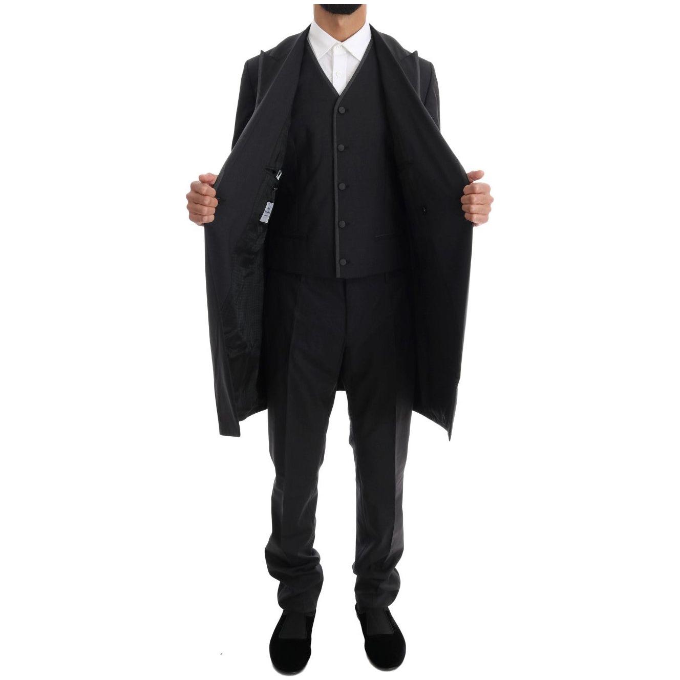 Dolce & Gabbana Gray Wool Stretch 3 Piece Two Button Suit 1728,67345645728,Clothing,Dolce & Gabbana,Gray,IT48 | M,Men,Men - Clothing,New with tags,Suits & Blazers - Clothing,Suits - Men - Clothing,Three-Piece Suits - Suits & Blazers - Clothing