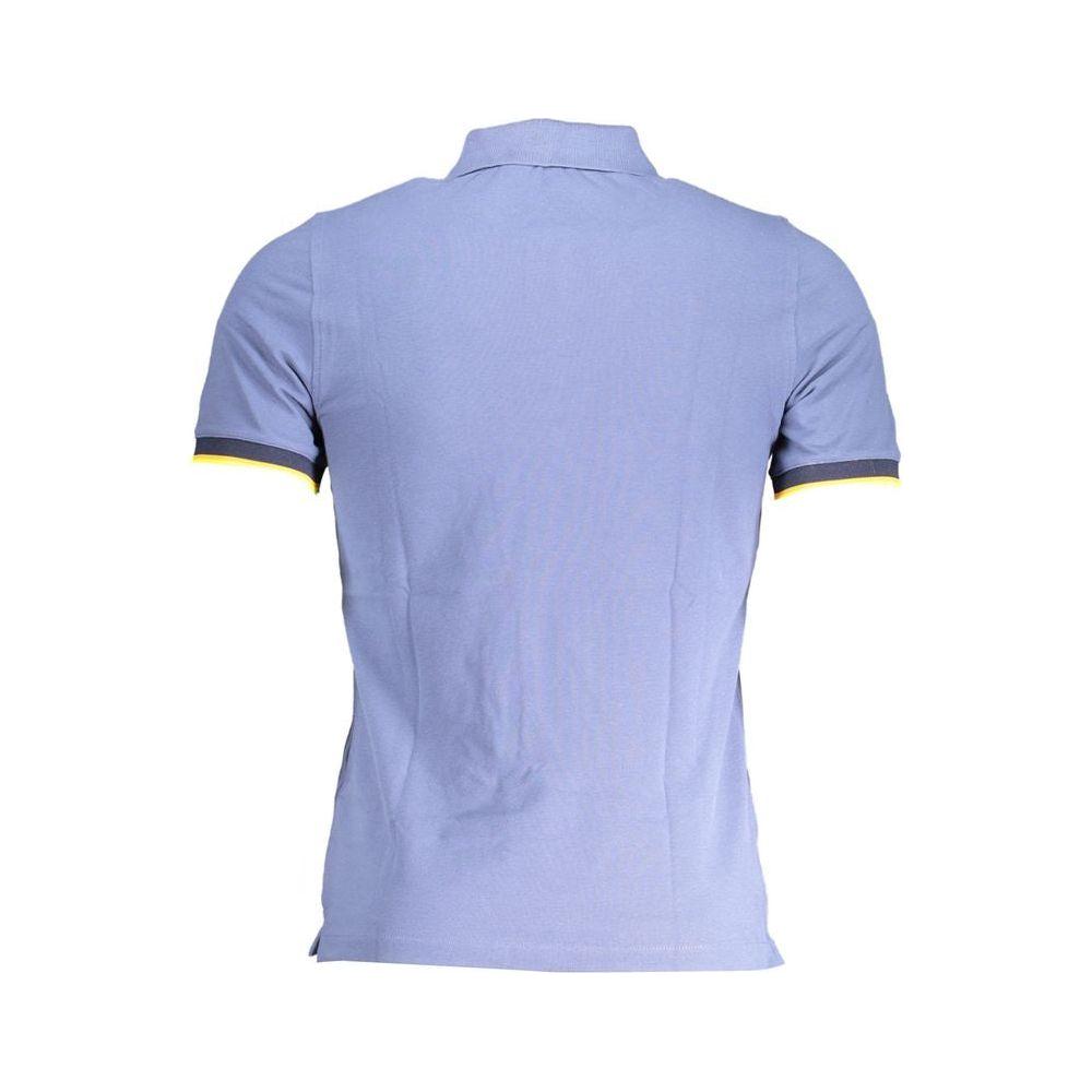 K-WAY Blue Cotton Polo Shirt K-WAY