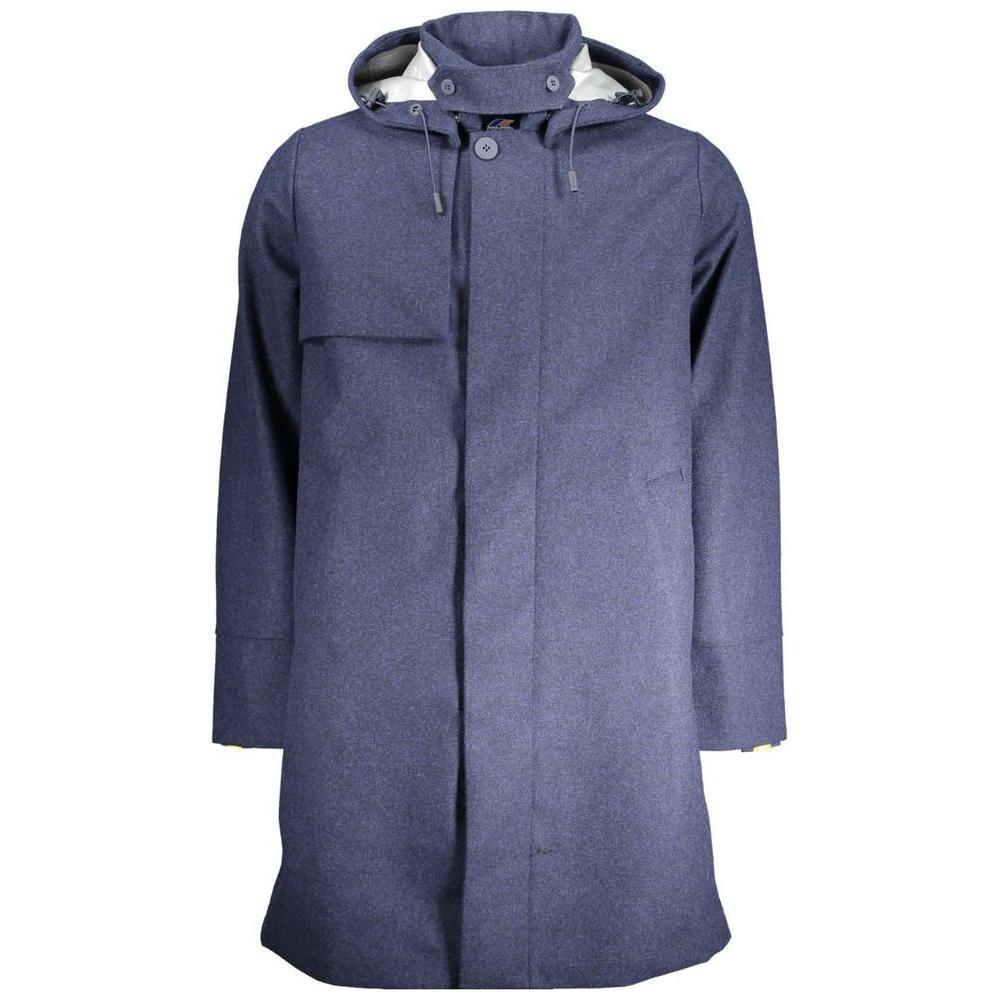 K-WAY Blue Polyester Jacket K-WAY