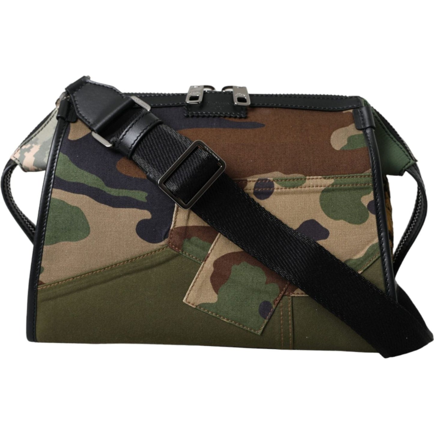 Dolce & Gabbana Multicolor Camouflage Patchwork Crossbody Bag Dolce & Gabbana