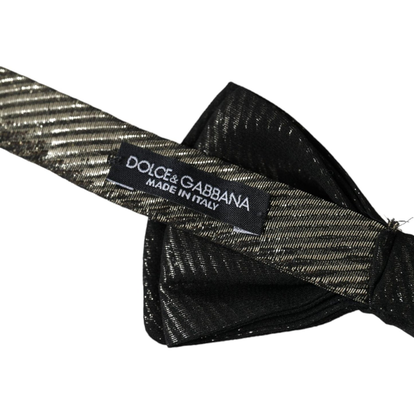 Dolce & Gabbana Black Fantasy Silk Adjustable Neck Men Bow Tie Dolce & Gabbana