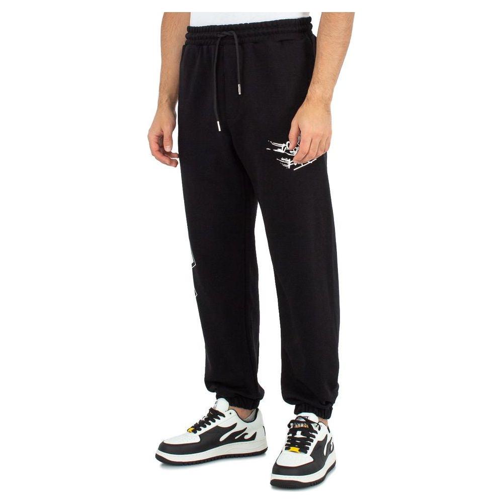 Comme Des Fuckdown Black Cotton Men Sweatpant Comme Des Fuckdown