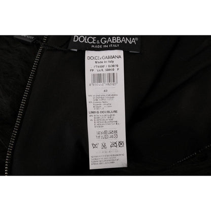 Dolce & Gabbana Black Mink Nutria Fur Mini Hot Pants