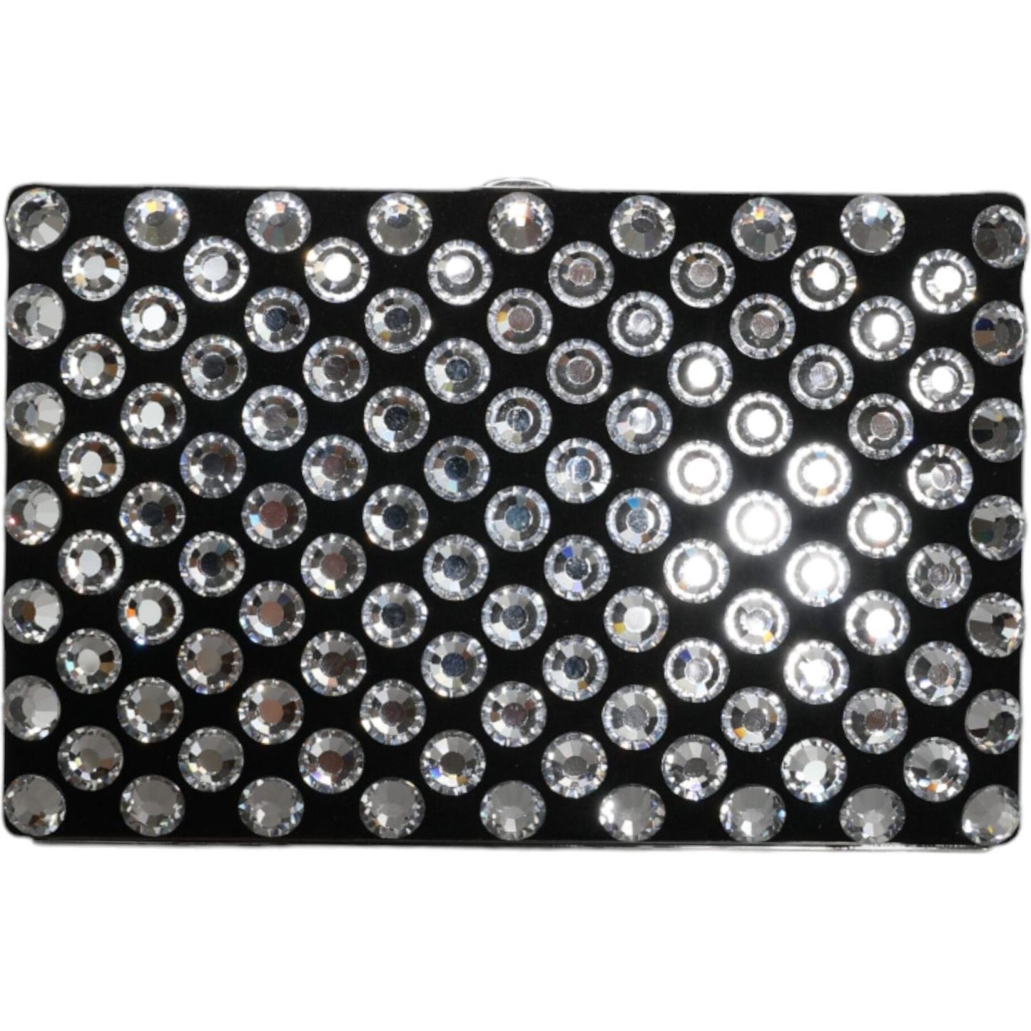 Dolce & Gabbana Black Velvet Crystal Clutch Evening Party Purse Bag Dolce & Gabbana