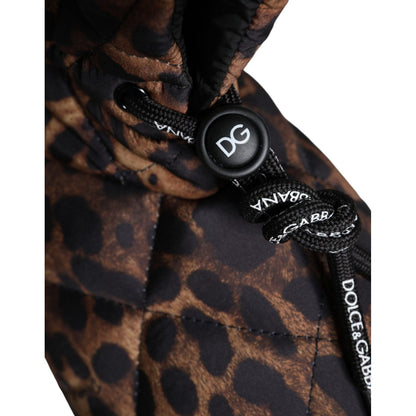 Dolce & Gabbana Brown Leopard Ankle Boots Padded Shoes