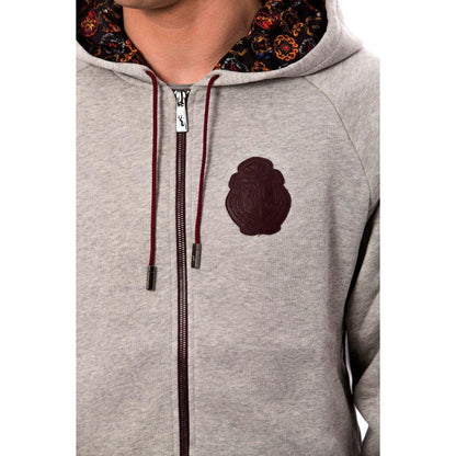 Billionaire Italian Couture Gray Cotton Hooded Sweatsuit 1728,3XL,67345645728,Billionaire Italian Couture,Clothing,Gray,Material: 100% Cotton,Men,Men - Clothing,New with tags,Sportswear - Clothing,Sweatsuits - Men - Clothing,Sweatsuits - Sportswear - Clot