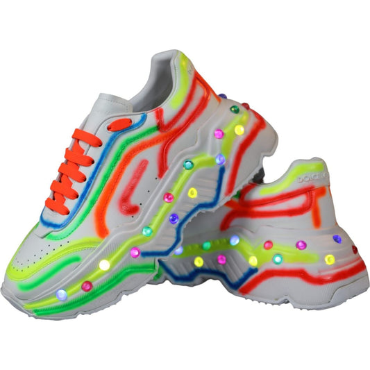 Dolce & Gabbana Multicolor Daymaster LED Lighted Sneaker Shoes Dolce & Gabbana