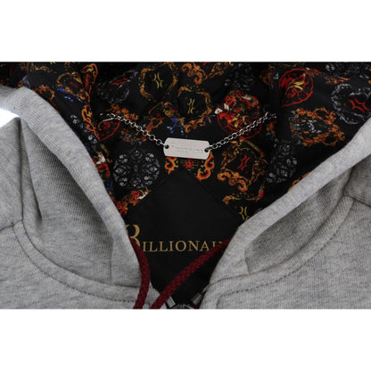 Billionaire Italian Couture Gray Cotton Hooded Sweatsuit 1728,3XL,67345645728,Billionaire Italian Couture,Clothing,Gray,Material: 100% Cotton,Men,Men - Clothing,New with tags,Sportswear - Clothing,Sweatsuits - Men - Clothing,Sweatsuits - Sportswear - Clot