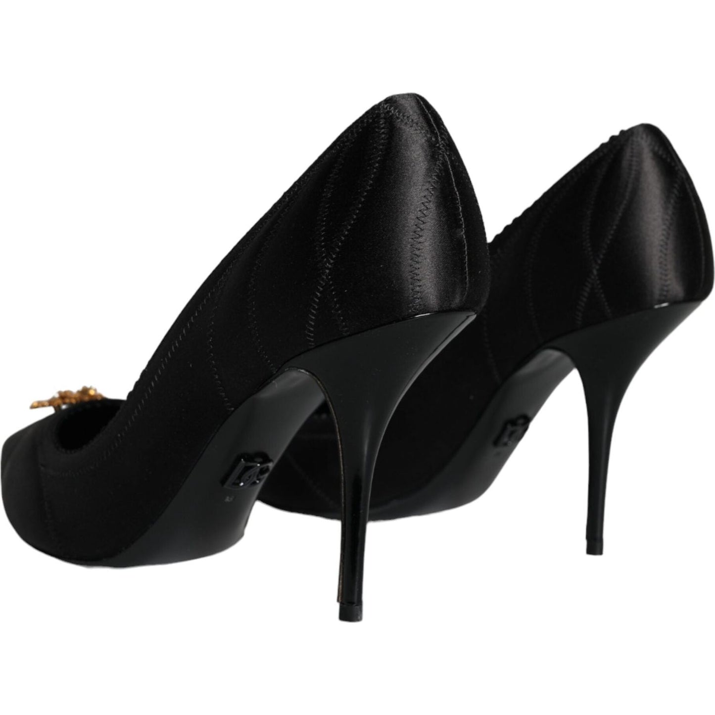 Dolce & Gabbana Black Heart DEVOTION Heels Pumps Shoes Dolce & Gabbana