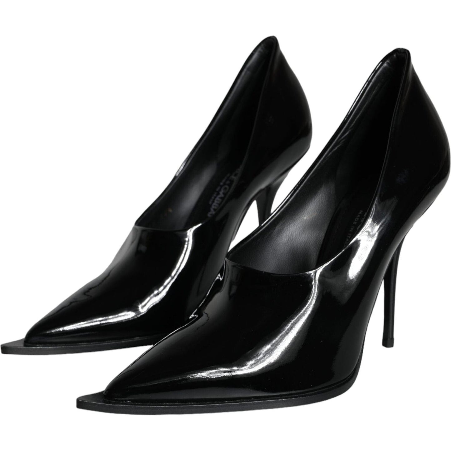 Dolce & Gabbana Black Patent Leather High Heels Pumps Shoes Dolce & Gabbana