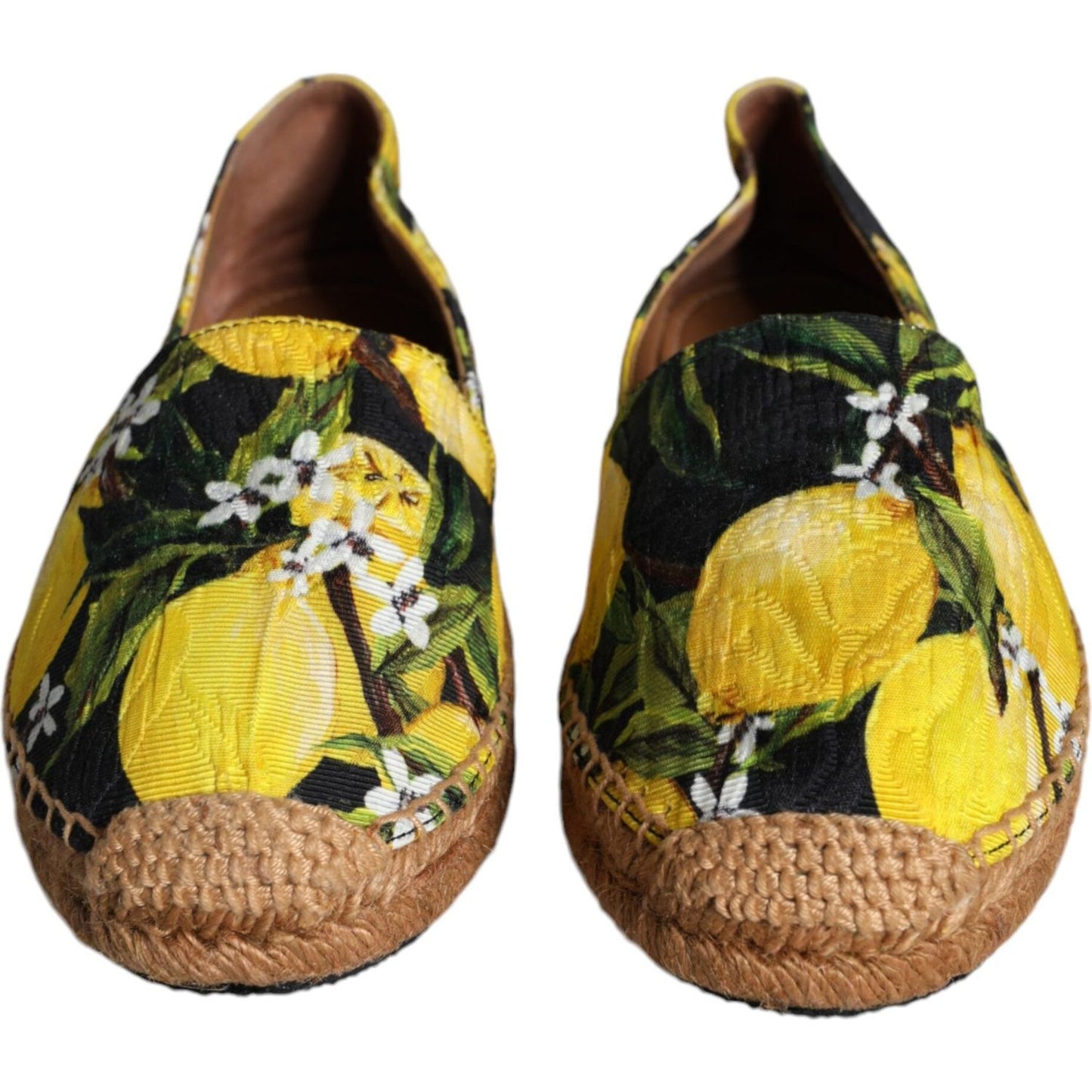 Dolce & Gabbana Multicolor Lemon Slip On Espadrilles Shoes Dolce & Gabbana