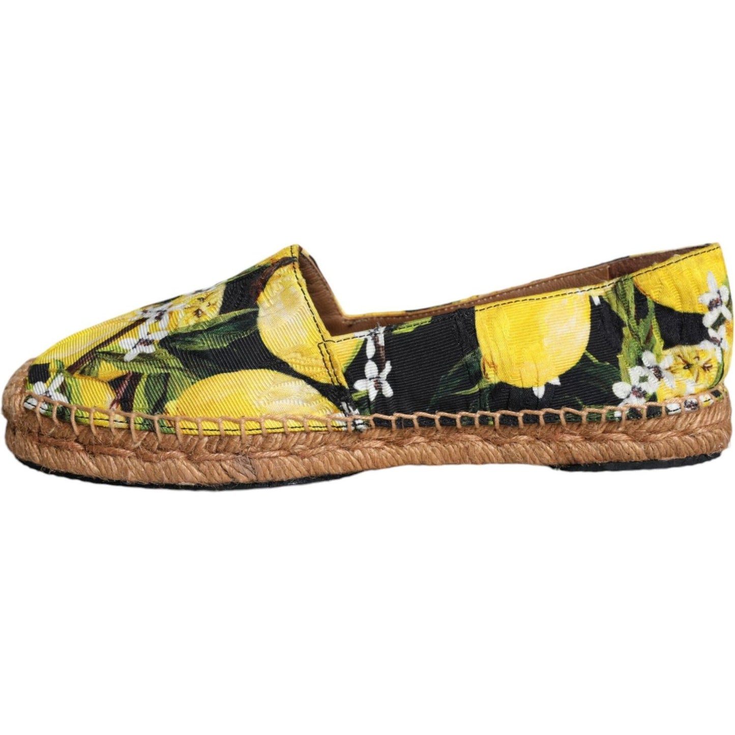 Dolce & Gabbana Multicolor Lemon Slip On Espadrilles Shoes Dolce & Gabbana