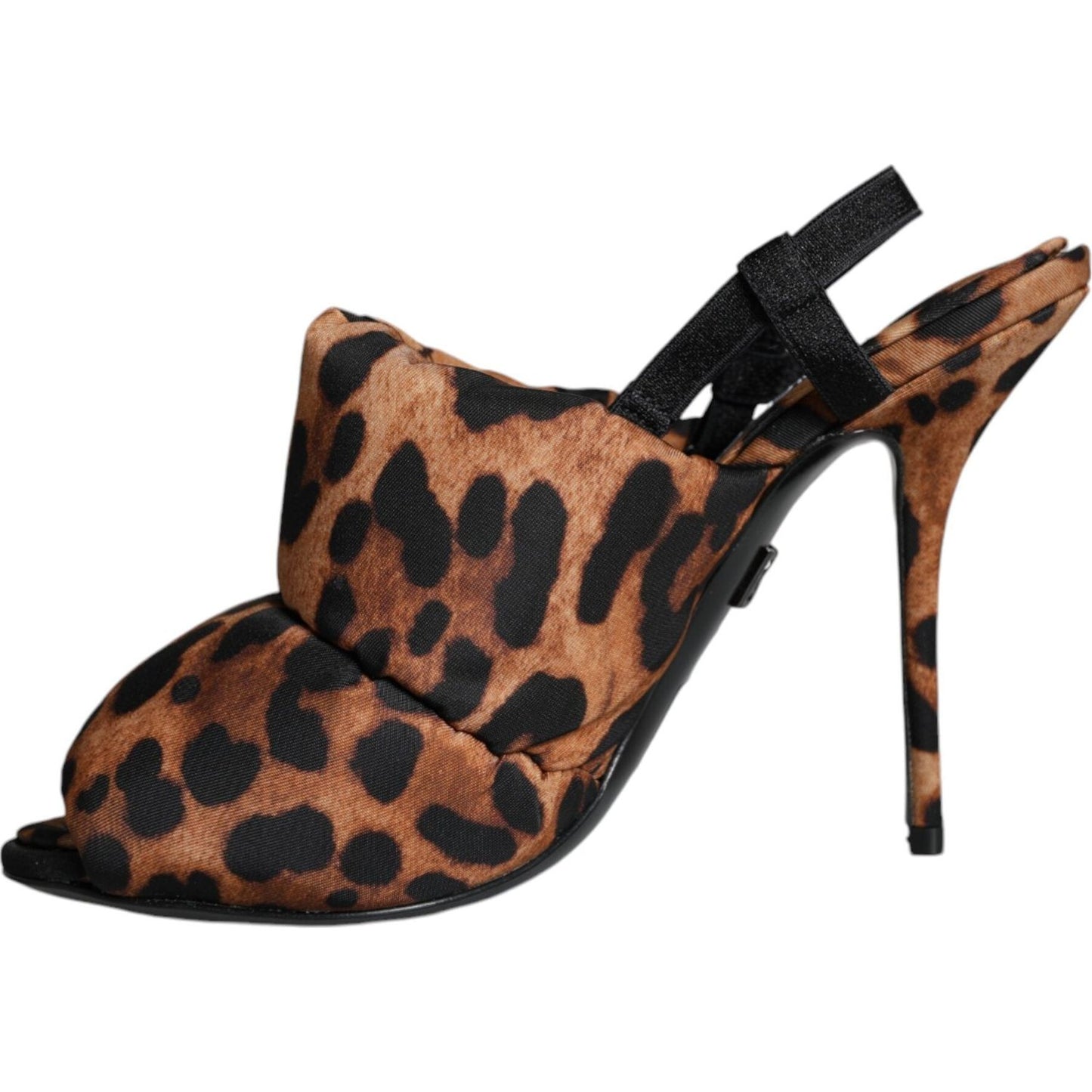 Dolce & Gabbana Brown Leopard Keira Slingback Sandals Shoes Dolce & Gabbana