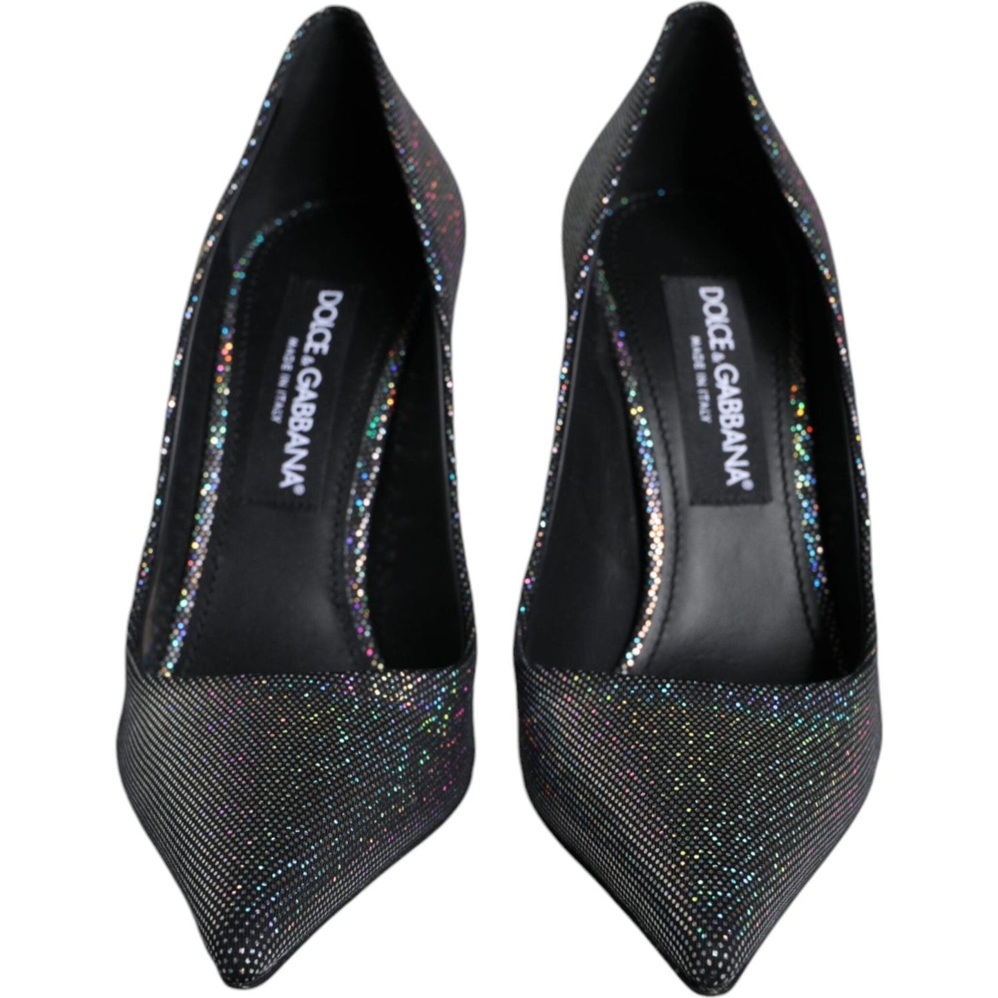 Dolce & Gabbana Multicolor Strass Leather Heels Pumps Shoes Dolce & Gabbana