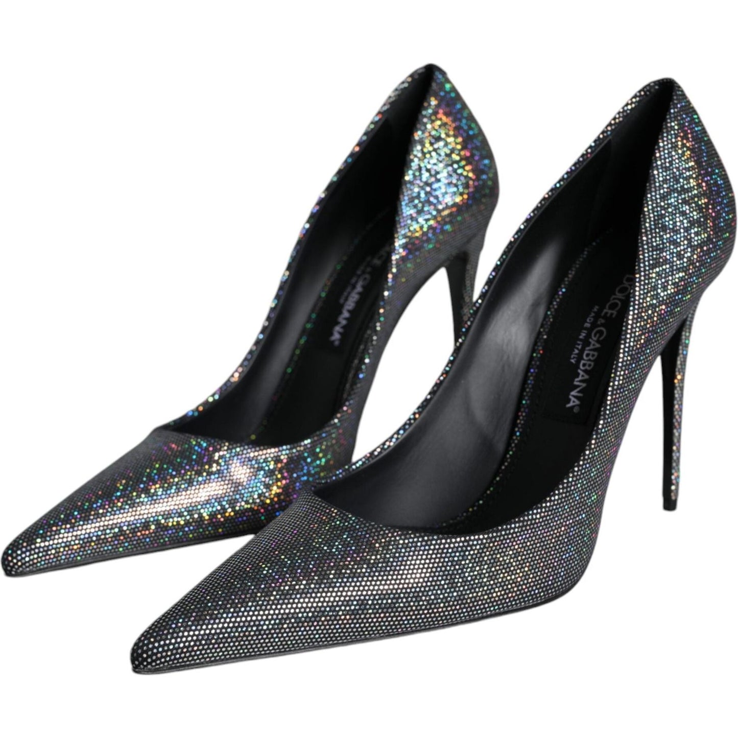 Dolce & Gabbana Multicolor Strass Leather Heels Pumps Shoes Dolce & Gabbana