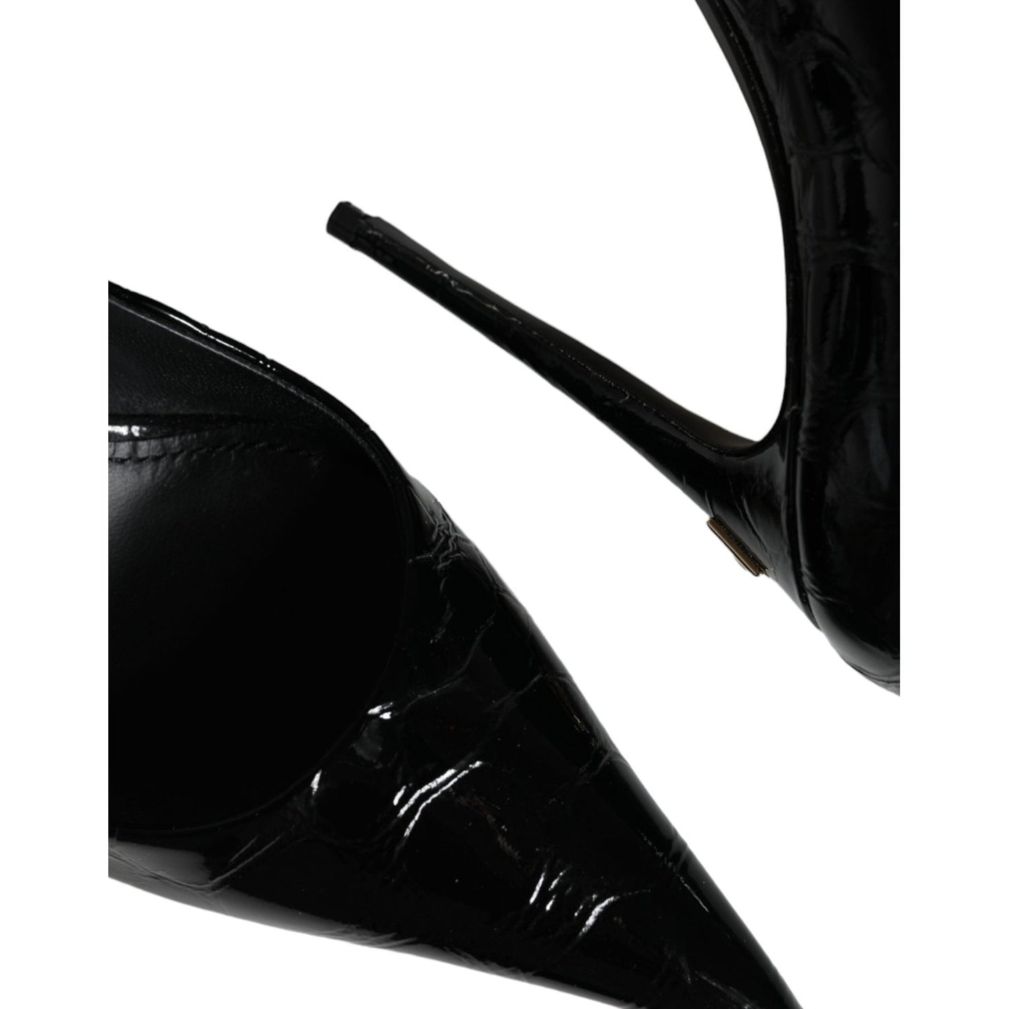 Dolce & Gabbana Black Patent Leather High Heels Pumps Shoes Dolce & Gabbana