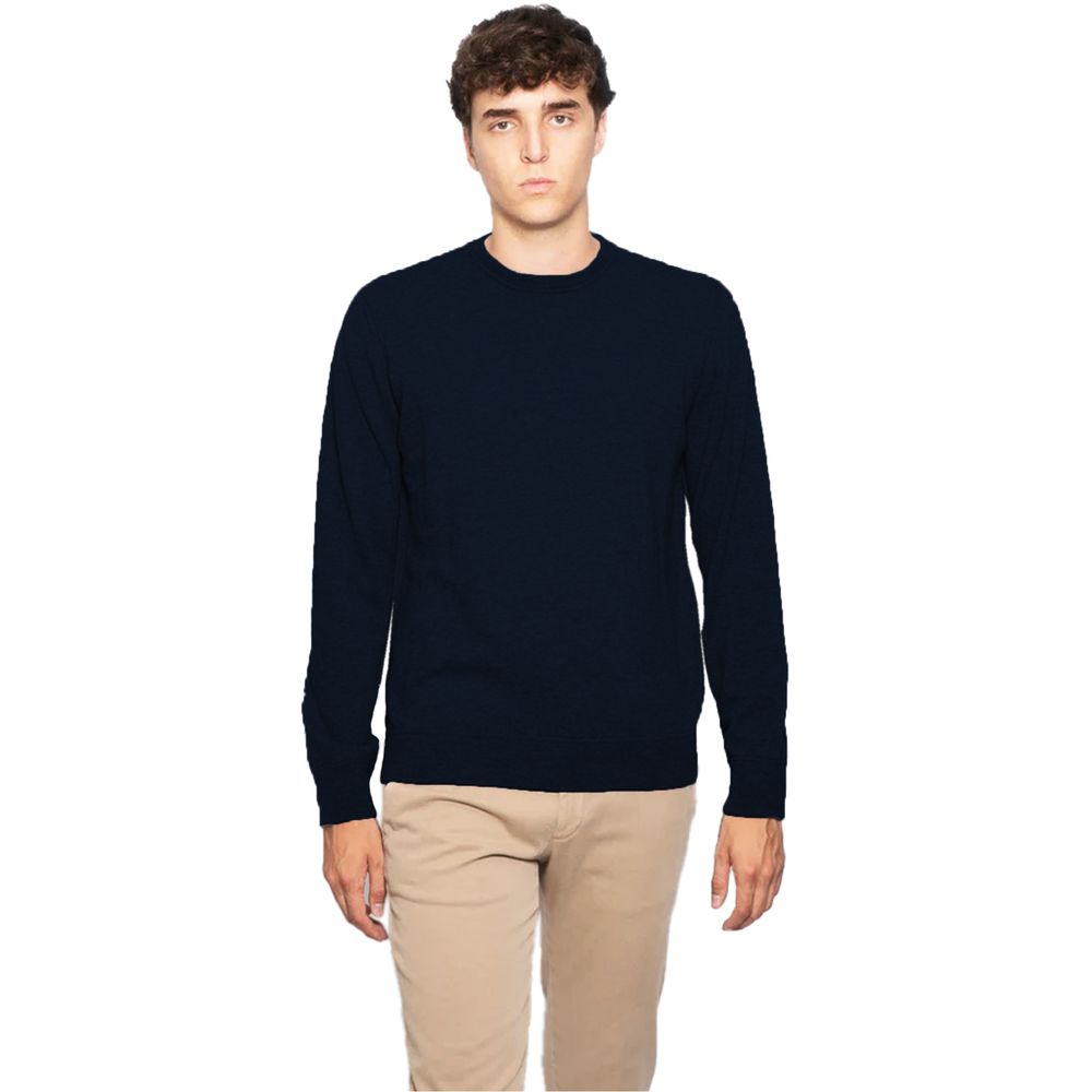 Alpha Studio Blue Wool Vergine Sweater Alpha Studio