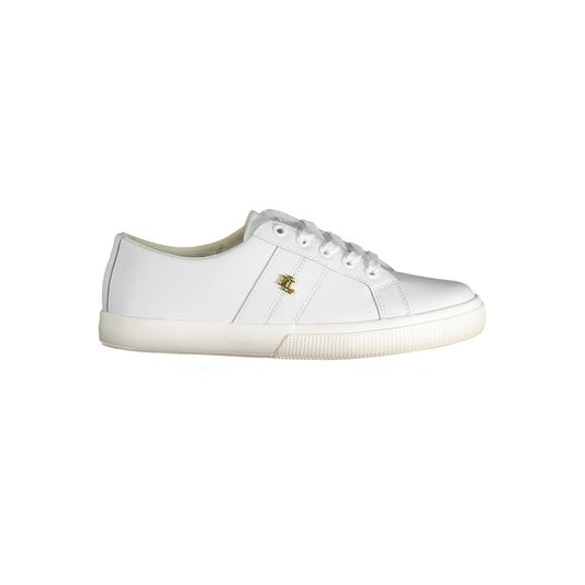 Ralph Lauren White Polyester Sneaker Ralph Lauren