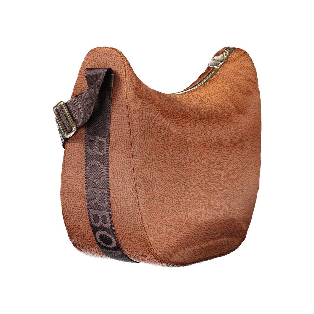 Borbonese Brown Polyester Handbag Borbonese