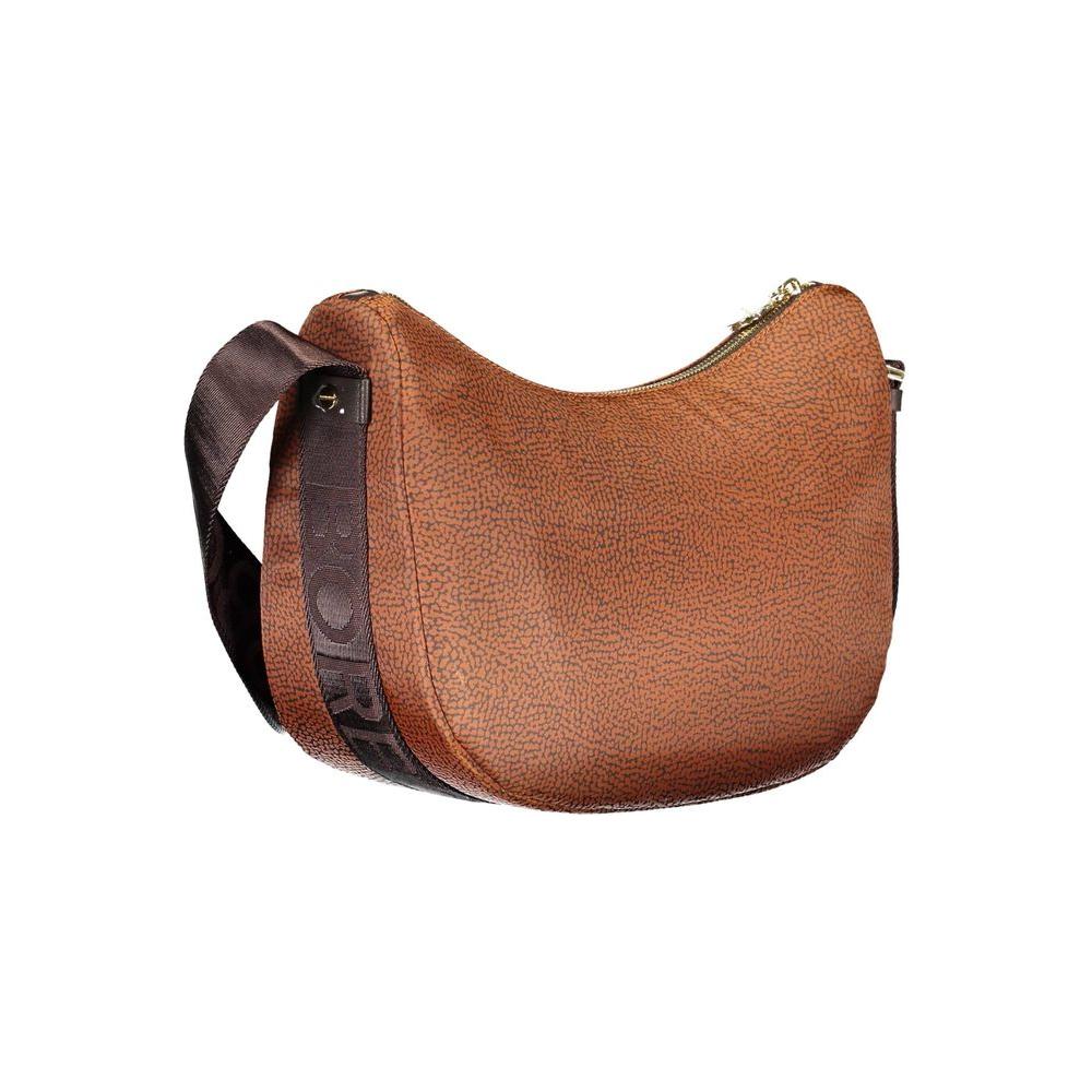 Borbonese Brown Polyester Handbag Borbonese