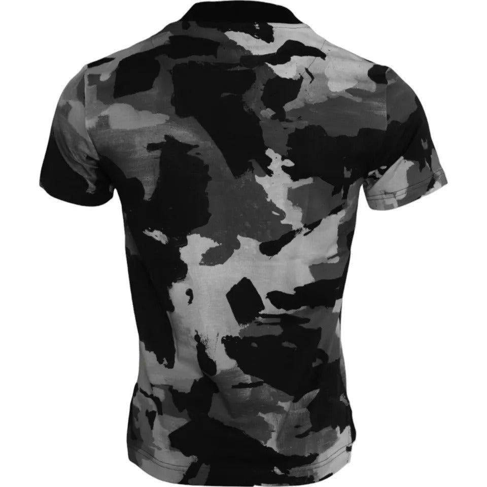 Dolce & Gabbana Multicolor Camouflage Cotton Crewneck T-shirt Dolce & Gabbana