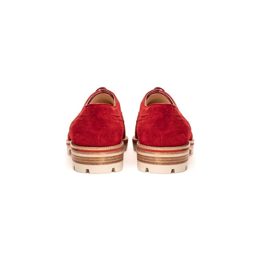 Christian Louboutin Red Suede Flat Shoe Christian Louboutin