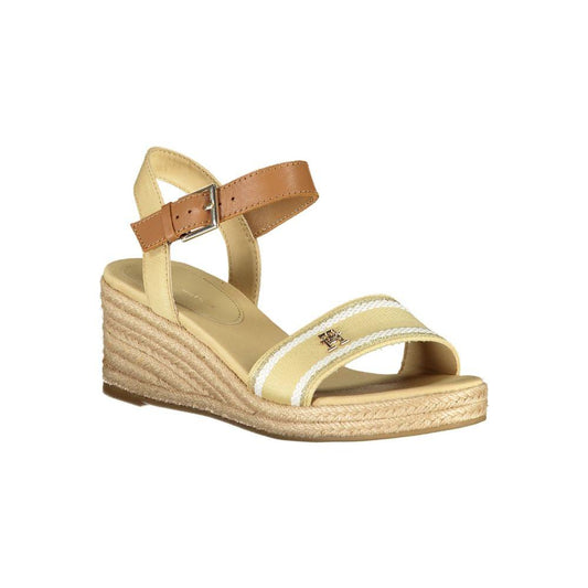 Tommy Hilfiger Beige Polyester Sandal Tommy Hilfiger