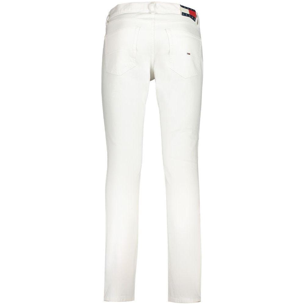 Tommy Hilfiger White Cotton Jeans & Pant Tommy Hilfiger