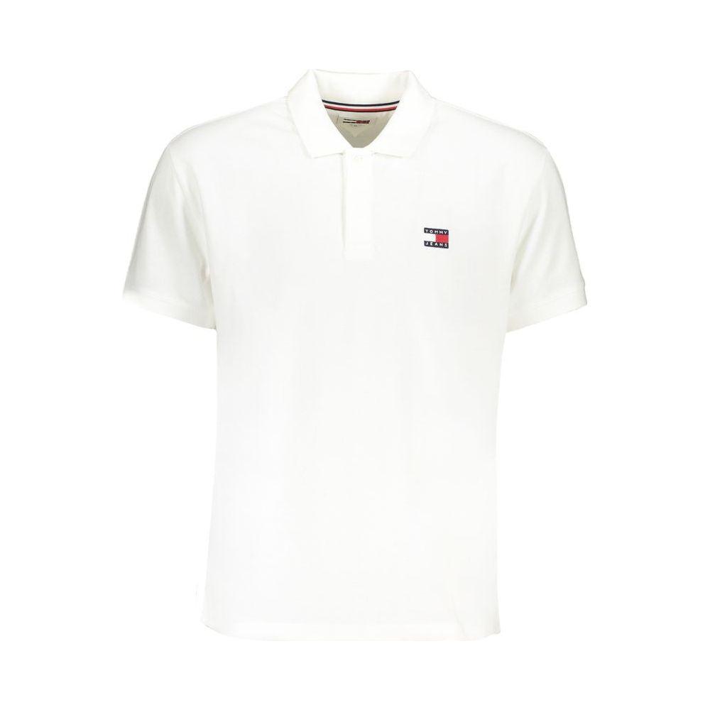 Tommy Hilfiger White Cotton Polo Shirt Tommy Hilfiger