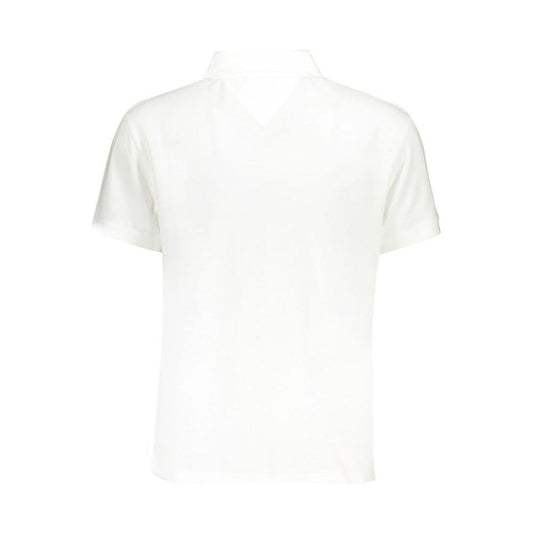 Tommy Hilfiger White Cotton Polo Shirt Tommy Hilfiger