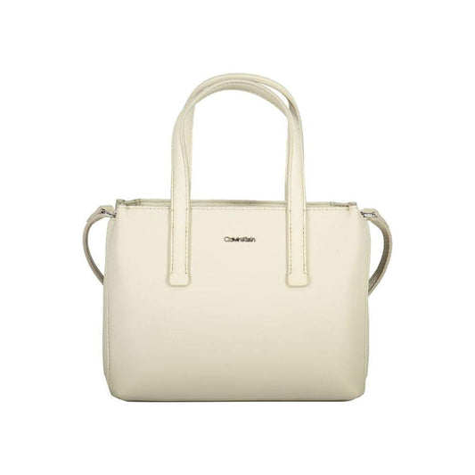 Calvin Klein Beige Polyester Handbag Calvin Klein