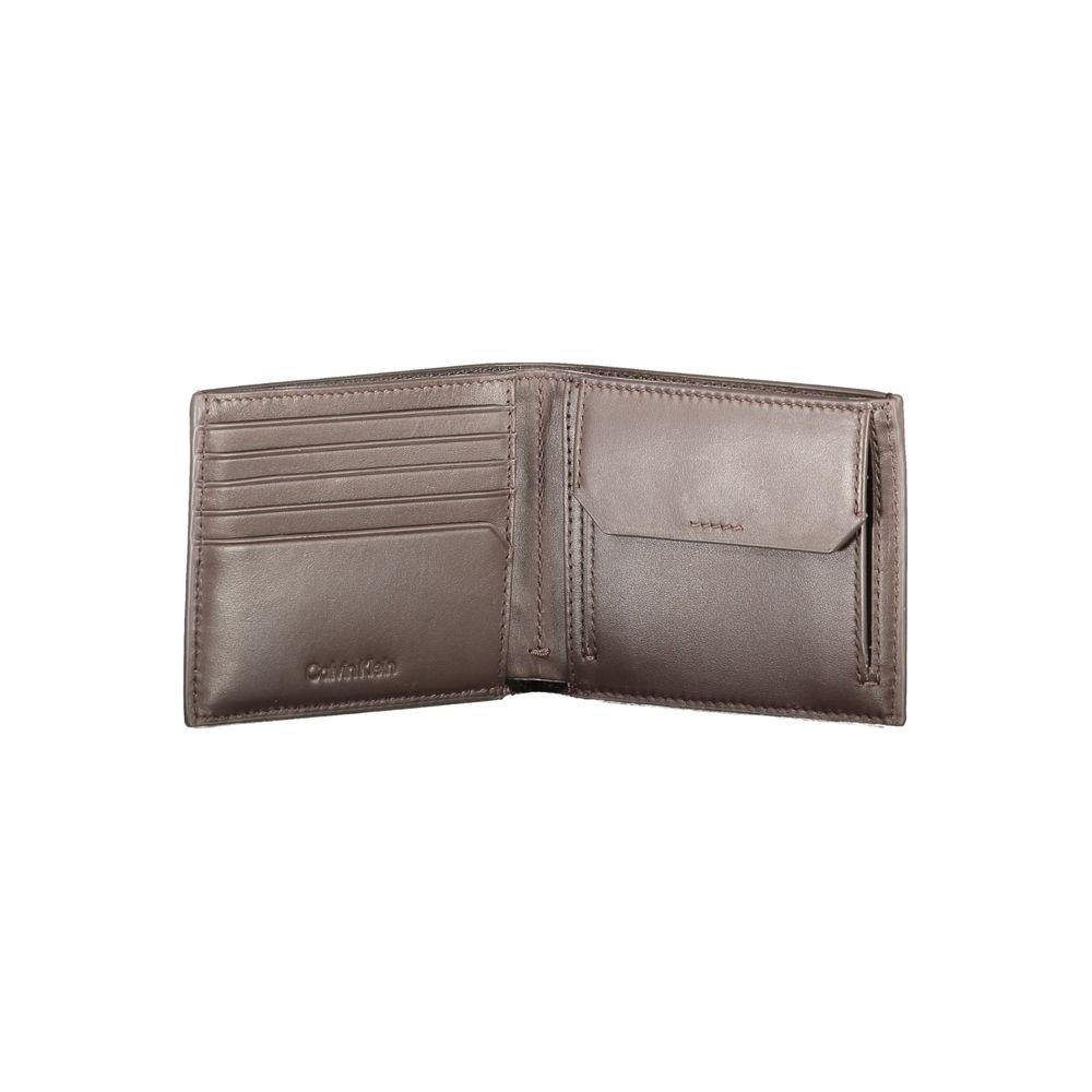 Calvin Klein Brown Leather Wallet Calvin Klein