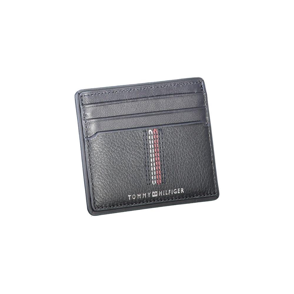 Tommy Hilfiger Blue Leather Wallet Tommy Hilfiger