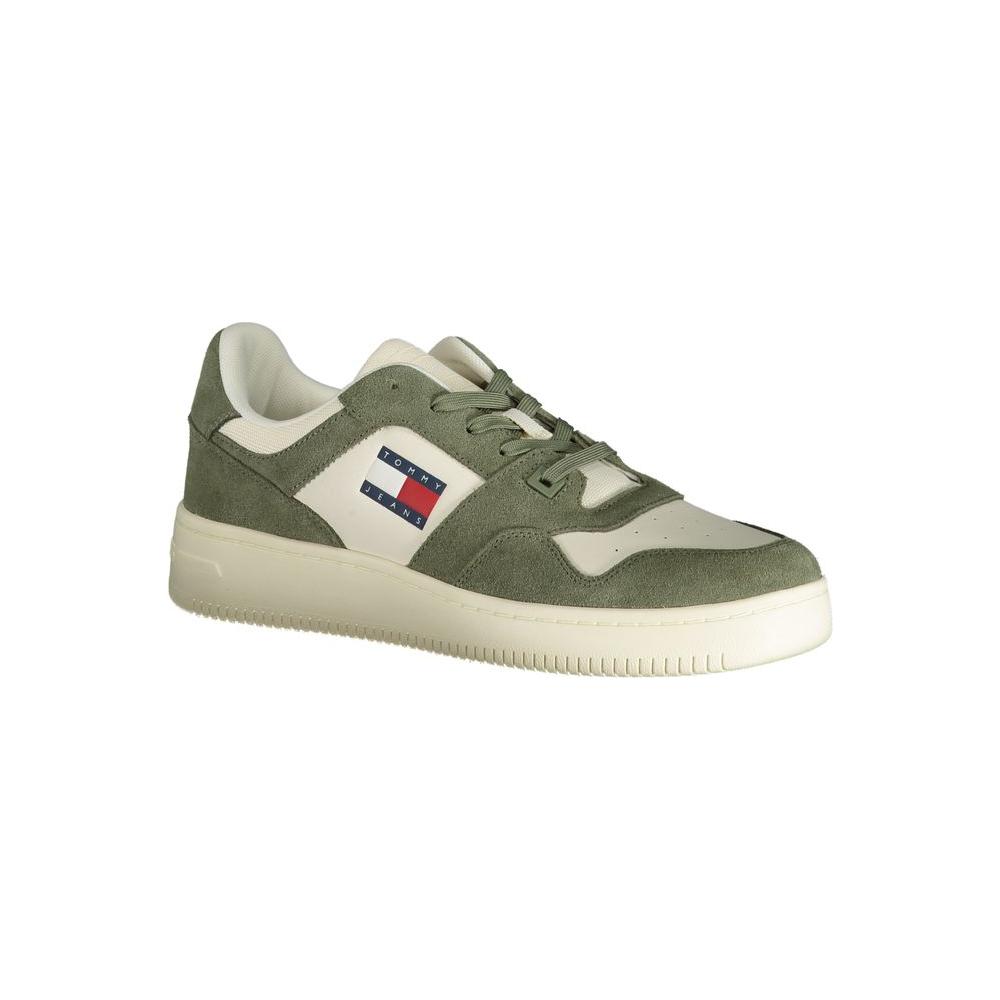 Tommy Hilfiger Green Polyester Sneaker Tommy Hilfiger