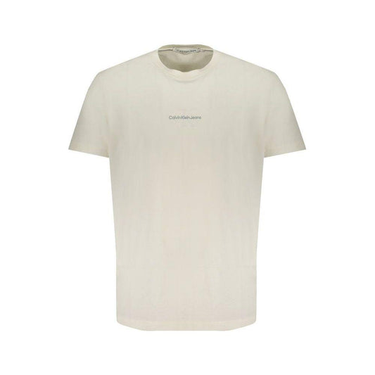 Calvin Klein White Cotton T-Shirt Calvin Klein